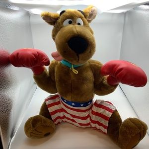 Scooby Doo Toy Network USA Boxer Boxing Gloves 14" Scooby Plush